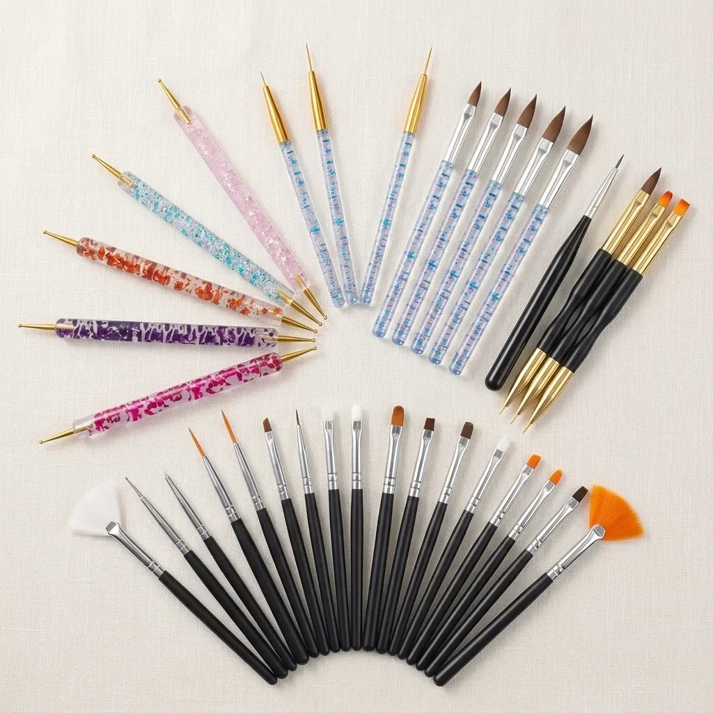31Pcs Professional Nail Art Br - Nail Art Brush Set review and price