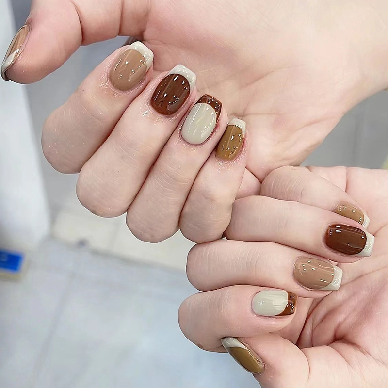 24Pcs Caramel Brown Ombre Glit - Nail Art Ombre Glitter review and price