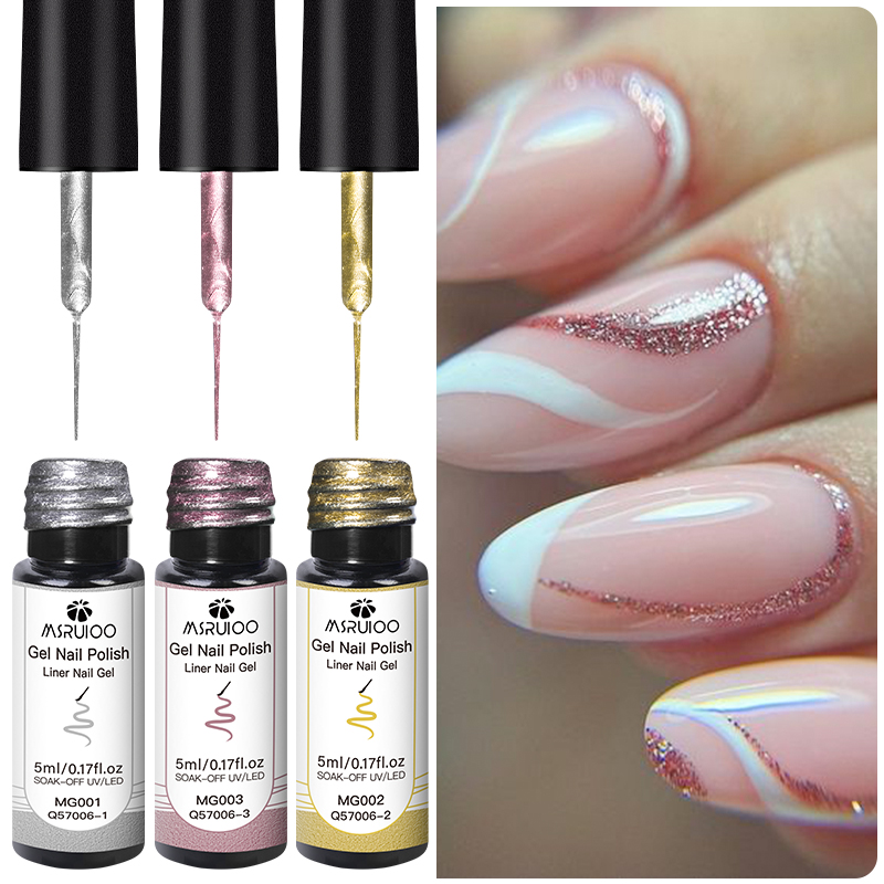 3PCS/Set 5ml Metallic Gel Line - Nail Art Chrome review and price