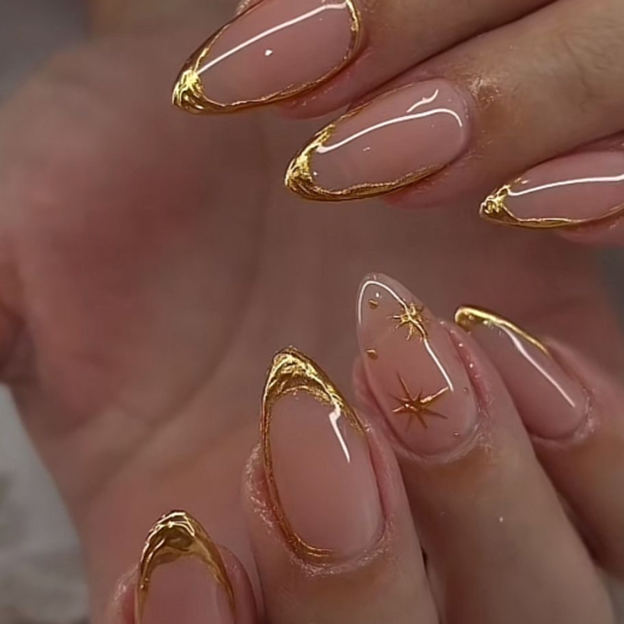 24Pcs Short Almond Nails Set F - Nail Art Y2K review and price