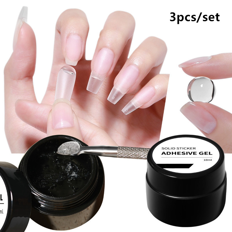 3pcs/set Solid Nail Tips Gel S - Nail Art Quotes review and price