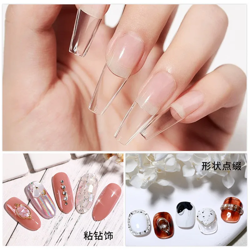 3pcs/set Solid Nail Tips Gel S - Nail Art Quotes review and price