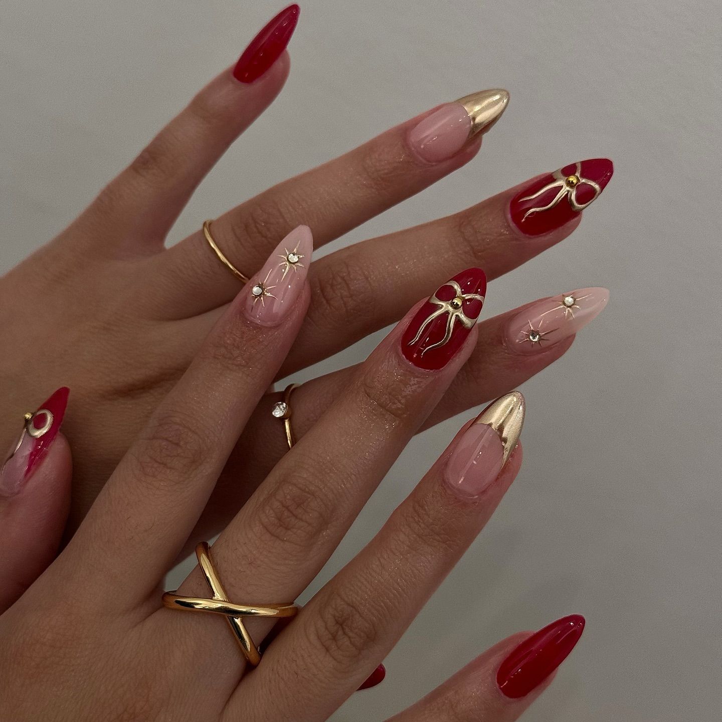 24Pcs Retro Wine Red French Al - Nail Art Red review and price
