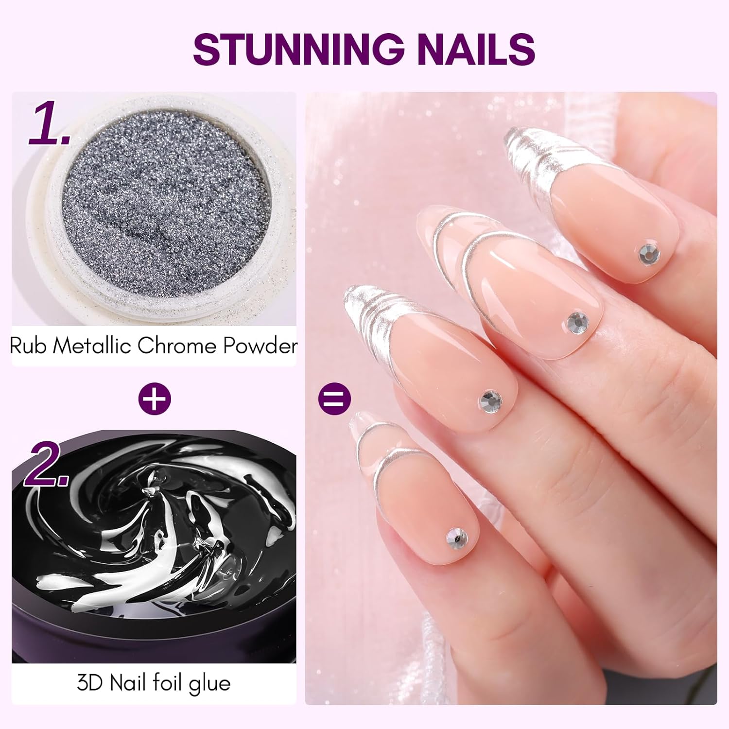 Makartt 3D Nail Gel 8ml Nail F - Nail Art Chrome review and price