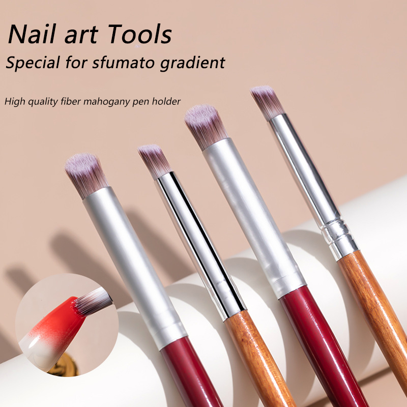 1/2/3/5PCS Wooden Handle Nail  - Nail Art Brush Set review and price