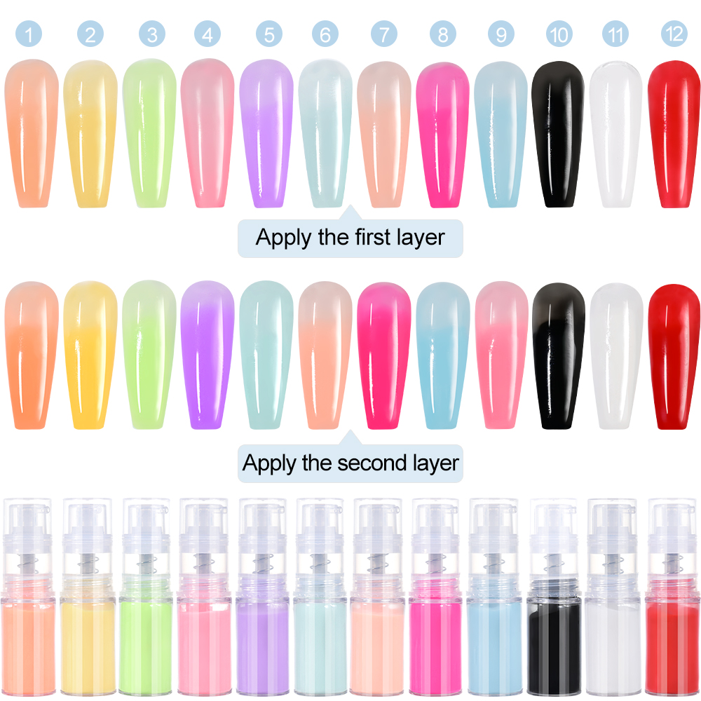 10g/bottle Nail Art Ombre Spra - Nail Art Ombre Glitter review and price