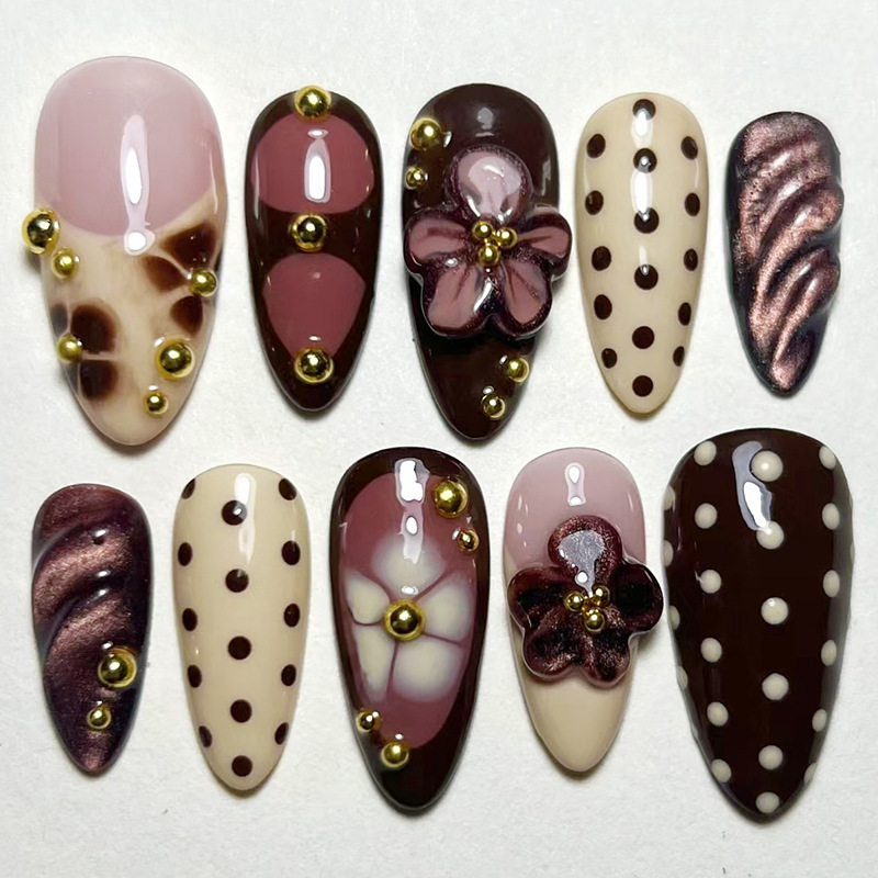 24Pcs Red Gradient Fake Nails  - Nail Art Red review and price