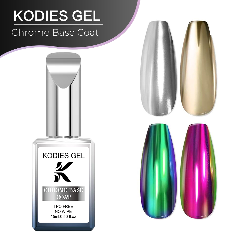 KODIES GEL Clear Chrome Base C - Nail Art Chrome review and price