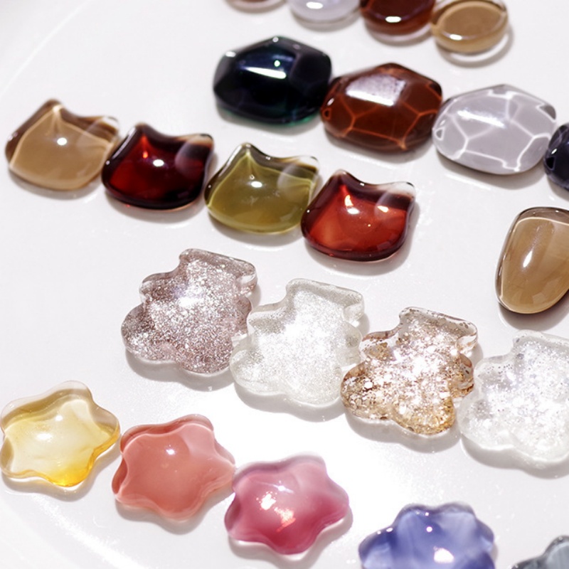 40Pcs Transparent Glass Nail A - Nail Art Quotes review and price