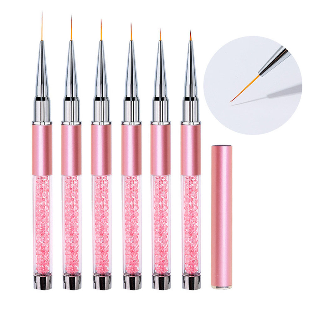 6pcs/Set Acrylic French Stripe - Nail Art Brush Set review and price