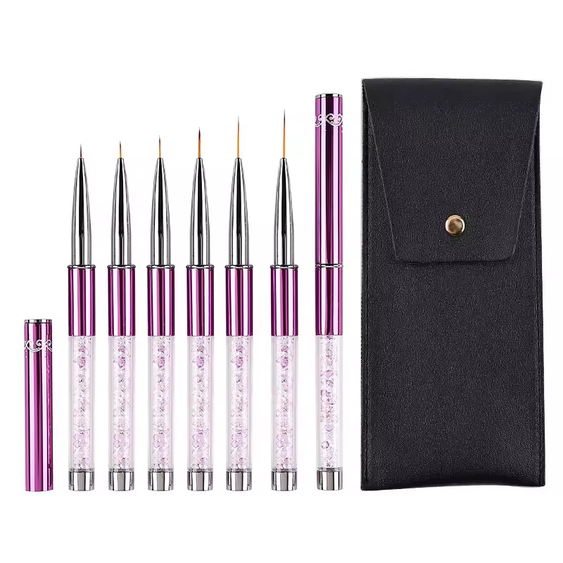 6pcs/Set Acrylic French Stripe - Nail Art Brush Set review and price