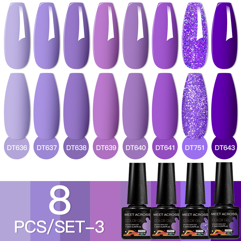 MEET ACROSS 8Pcs/Set Fuorescen - Nail Art Overlay review and price