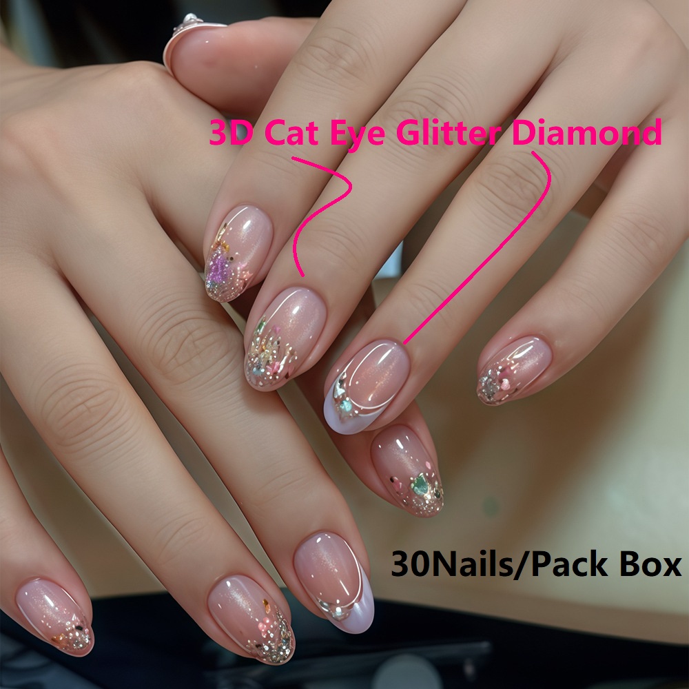 Cat Eye French Manicure Tip Ar - Nail Art Cat Eye Pink review and price