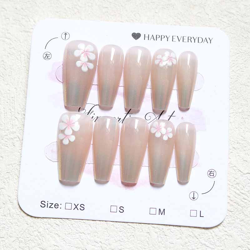 10 Pcs Women French Style High - Nail Art Y2K review and price