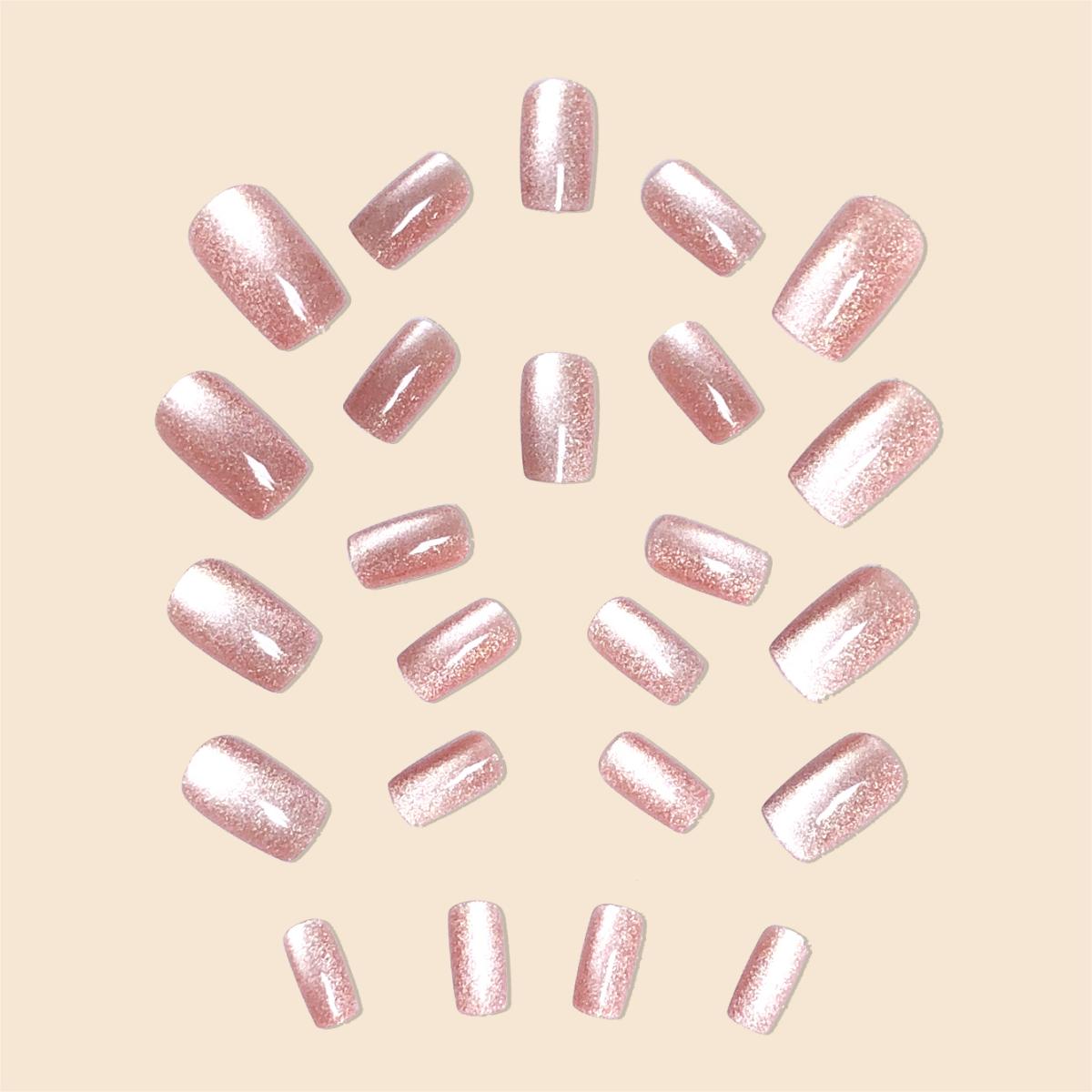Fashion trend Women Girls 24Pc - Nail Art Cat Eye Pink review and price