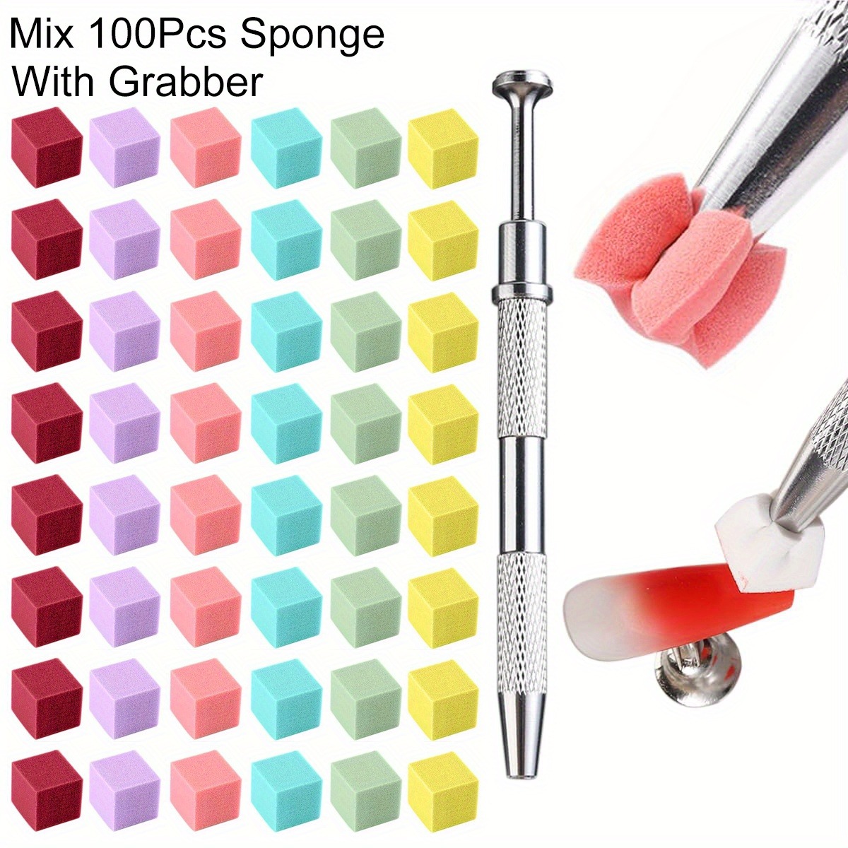 1/50/100Pcs Square Nail Art Sp - Nail Art Brush Set review and price