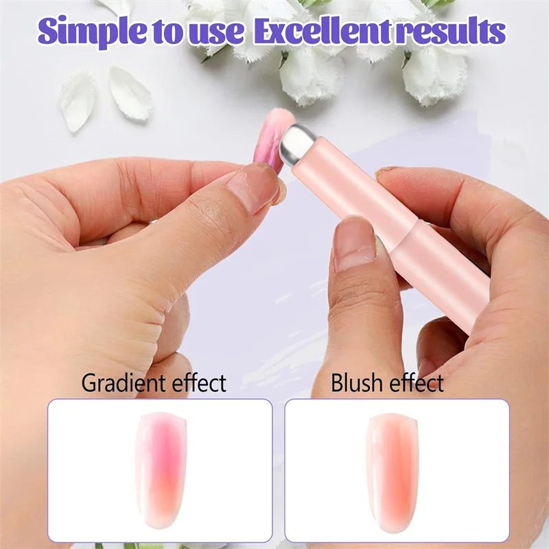 2pcs Nail Art Silicone Head Na - Nail Art Ombre Glitter review and price