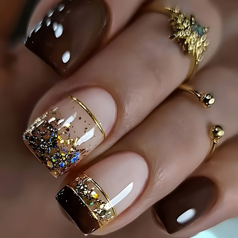 Short Square fake nails for wo - Nail Art Overlay review and price