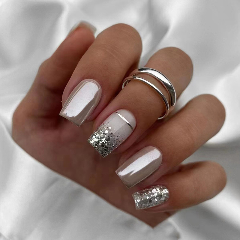 Short Square fake nails for wo - Nail Art Overlay review and price