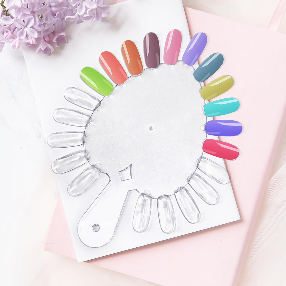 10Pcs Heart-shaped Nails Color - Nail Art Overlay review and price
