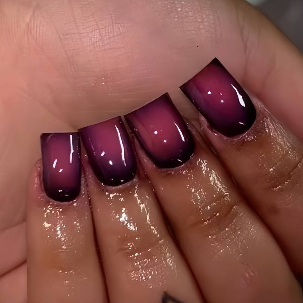 Short Square fake nails for wo - Nail Art Red review and price