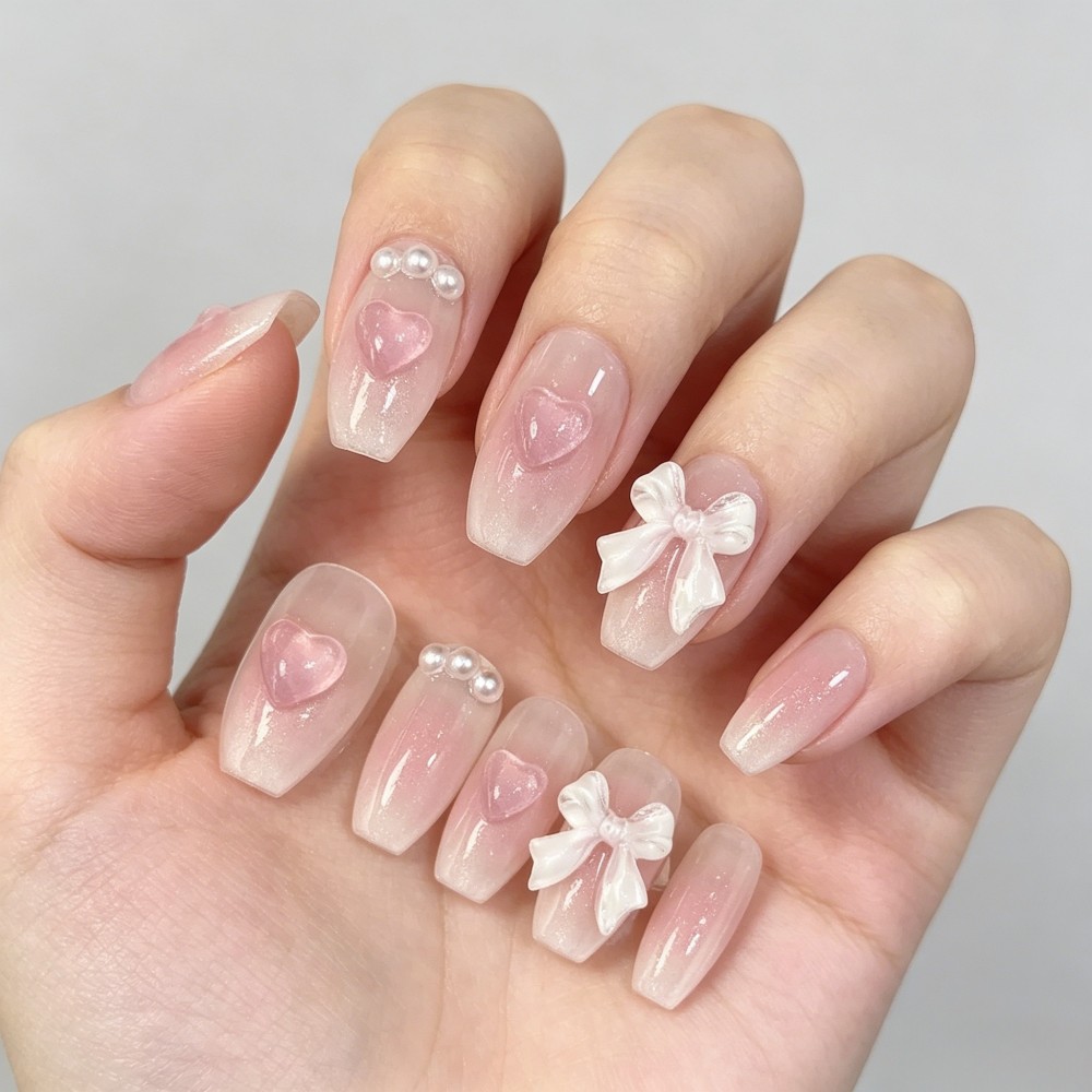 Cute Pink Sweet Princess Remov - Nail Art Y2K review and price