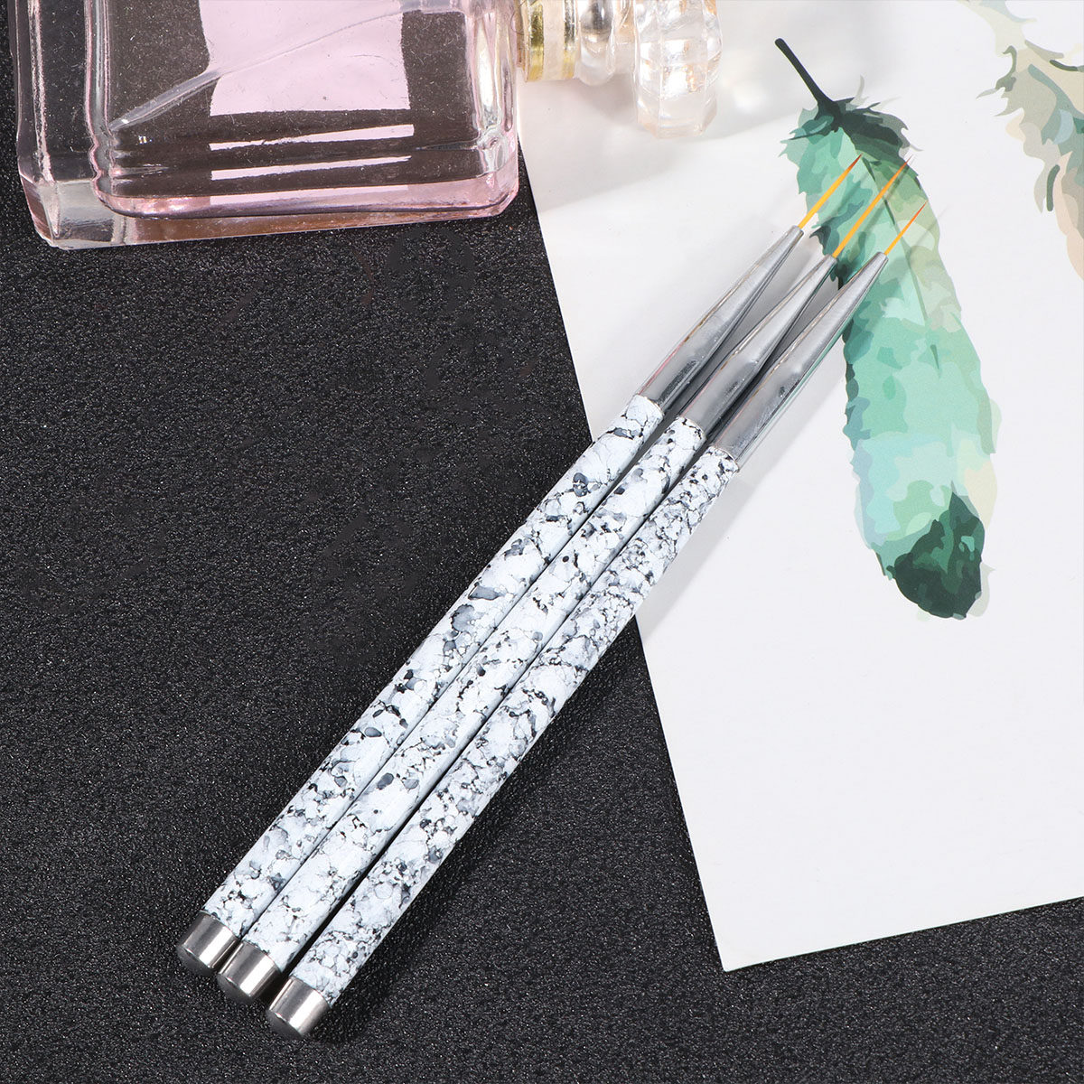 3Pcs Nail Art Liner Brushes Se - Nail Art Brush Set review and price