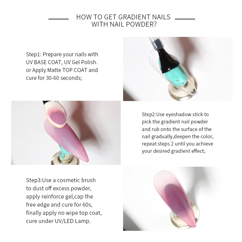 Mocmaki DIY Gradient Nail Powd - Nail Art Ombre Glitter review and price