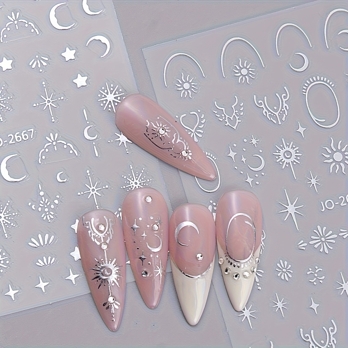 Set of 4 Bohemian Star And Moo - Nail Art Quotes review and price