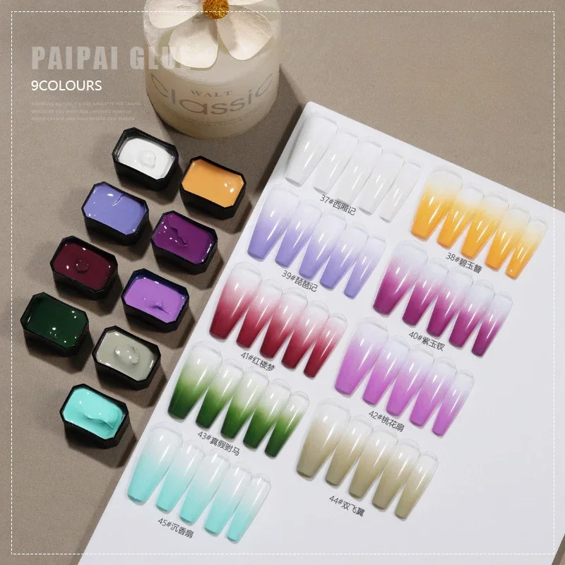 9Colors/Box Pat Ombre Gel Nail - Nail Art Ombre Glitter review and price