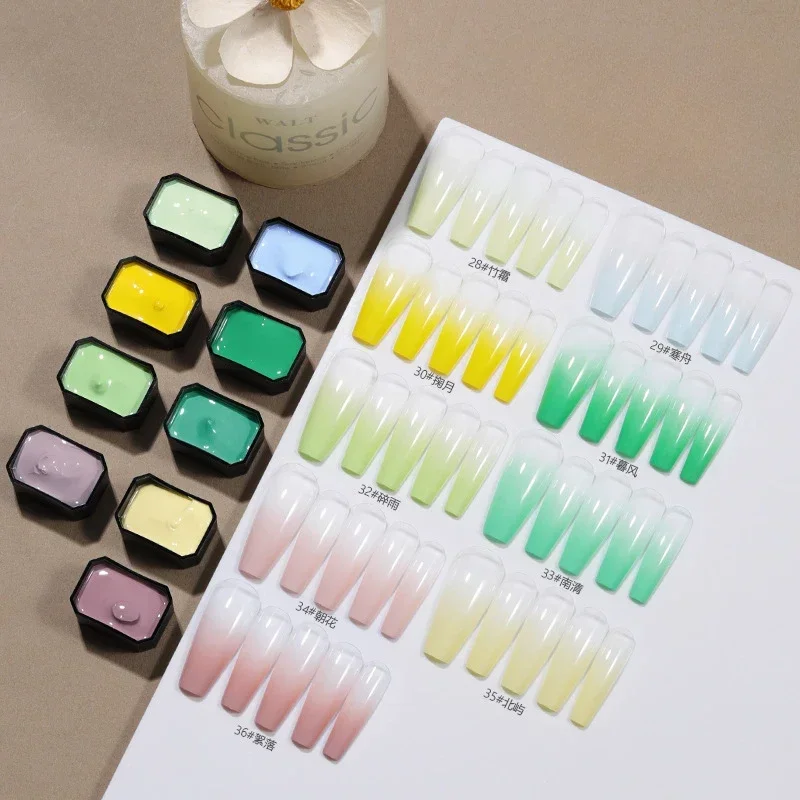 9Colors/Box Pat Ombre Gel Nail - Nail Art Ombre Glitter review and price
