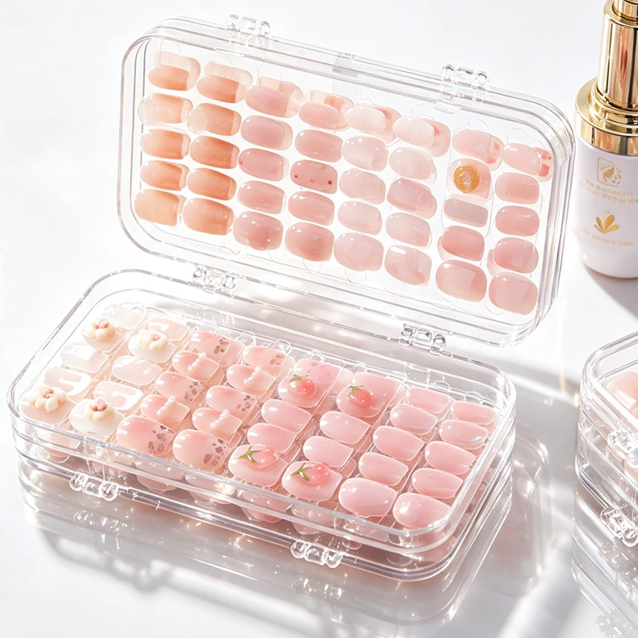 Clear Foldable Press On Nail S - Nail Art Overlay review and price