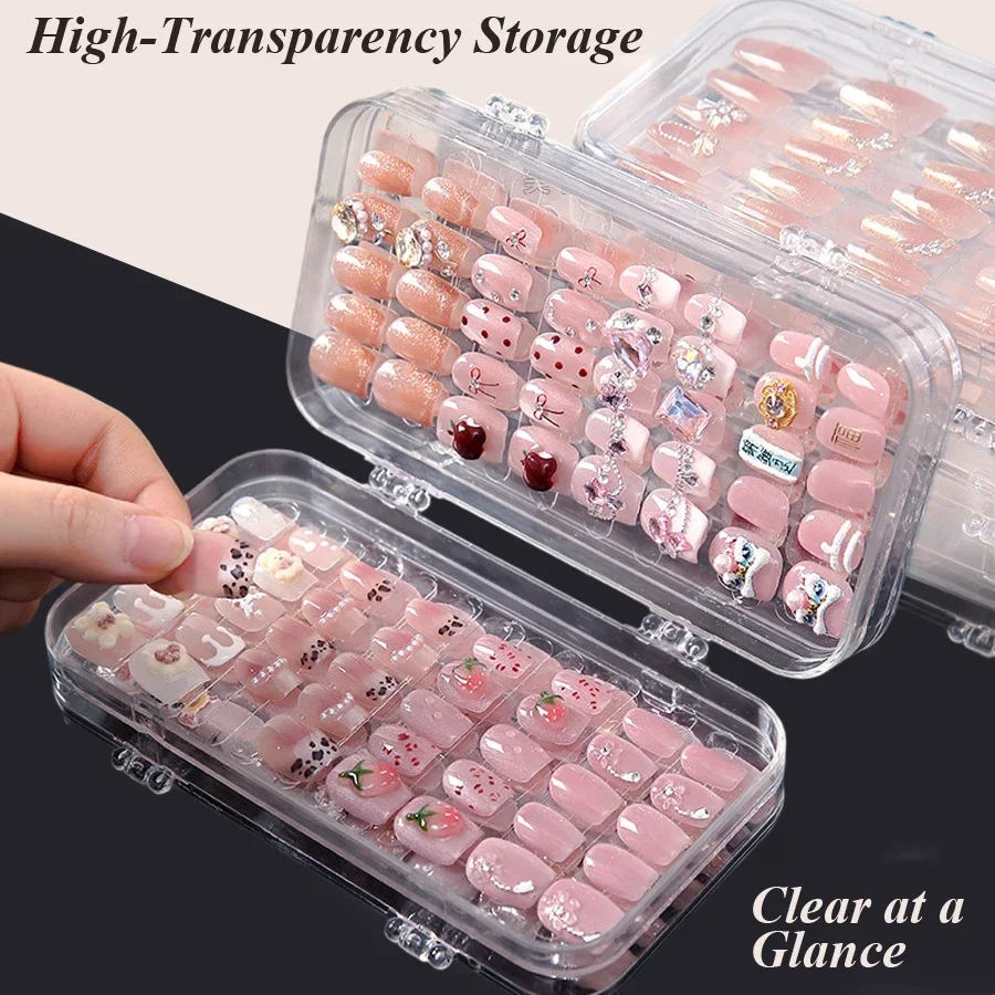 Clear Foldable Press On Nail S - Nail Art Overlay review and price