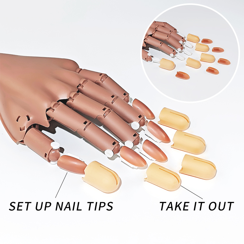 Nail Fake Practice Hand Movabl - Nail Art Overlay review and price