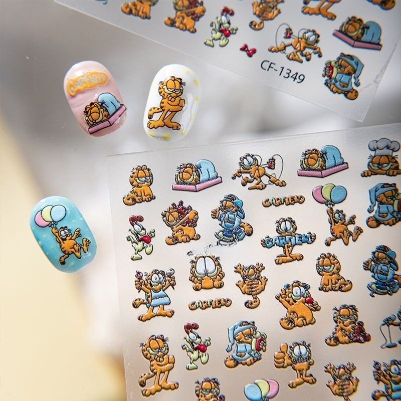 New Garfield Nail Art Stickers - Nail Art Quotes review and price