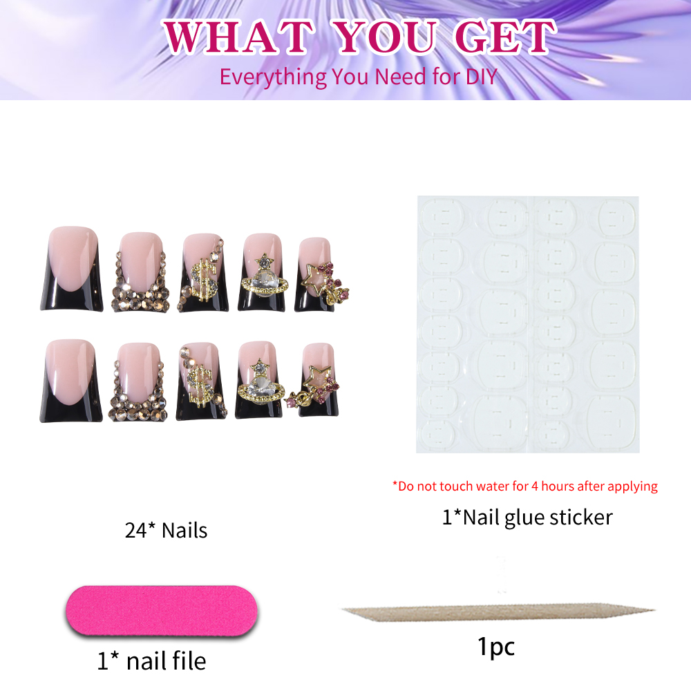 24 pieces of Y2K-style duckbil - Nail Art Y2K review and price
