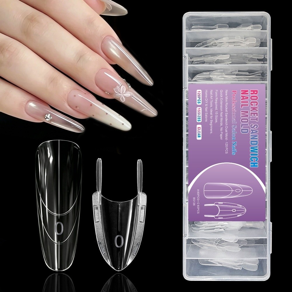 120pcs Rocket Shape Sandwich D - Nail Art Y2K review and price