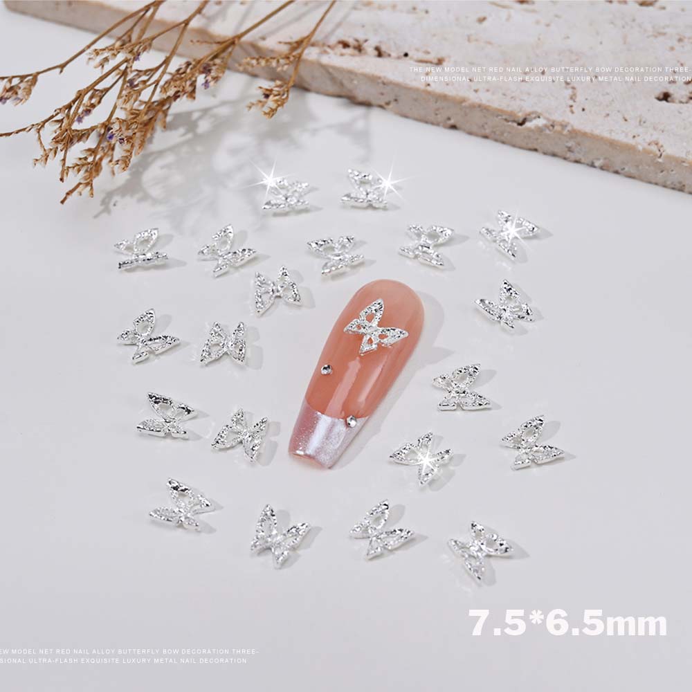 20pcs 3D Exquisite Hollow Butt - Nail Art Red review and price