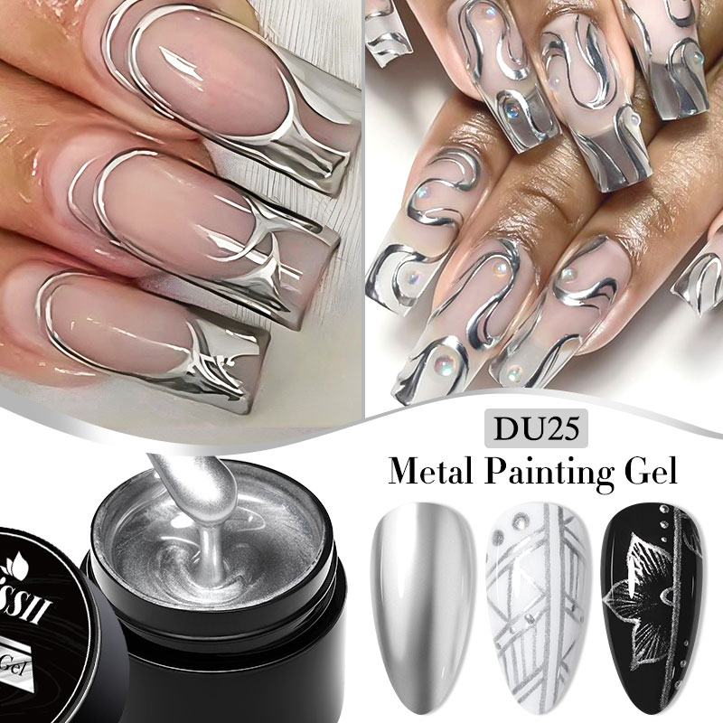 8ml Metal Painting Gel Nail Po - Nail Art Chrome review and price