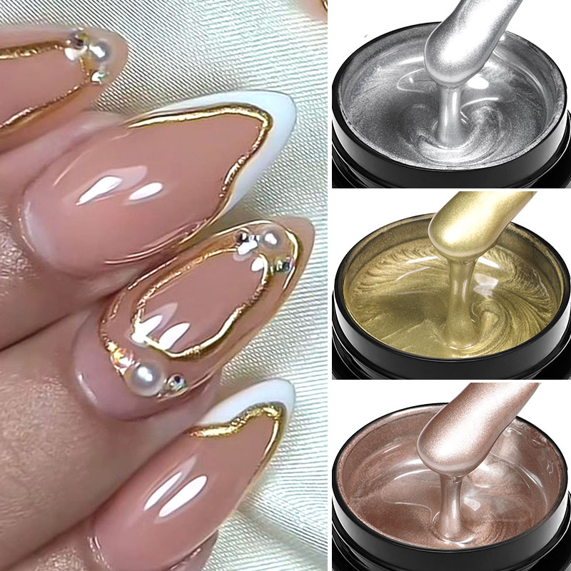 8ml Metal Painting Gel Nail Po - Nail Art Chrome review and price