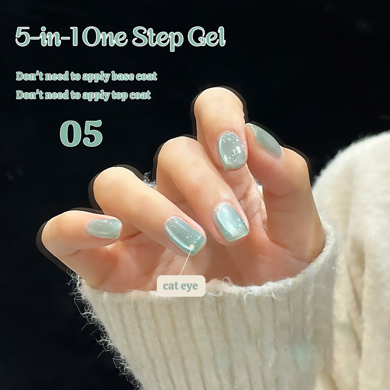 1pcs TC New 5-in-1 One-Step Ge - Nail Art Cat Eye Pink review and price