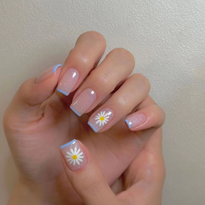 24ps/set Short Fake Nails for  - Nail Art Y2K review and price