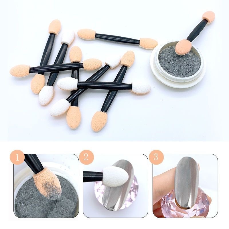 Wholesale 50/100pcs Chrome Bru - Nail Art Chrome review and price