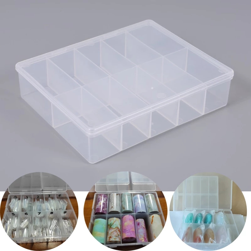 10 Grids Empty Clear Storage B - Nail Art Overlay review and price