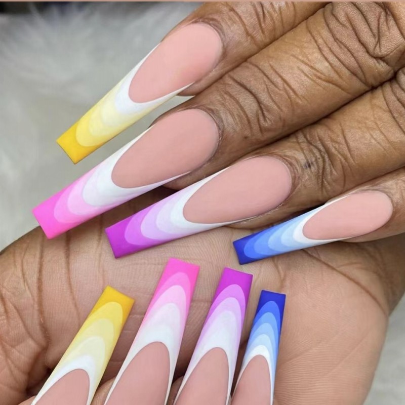 Short Medium fake nails for wo - Nail Art Y2K review and price