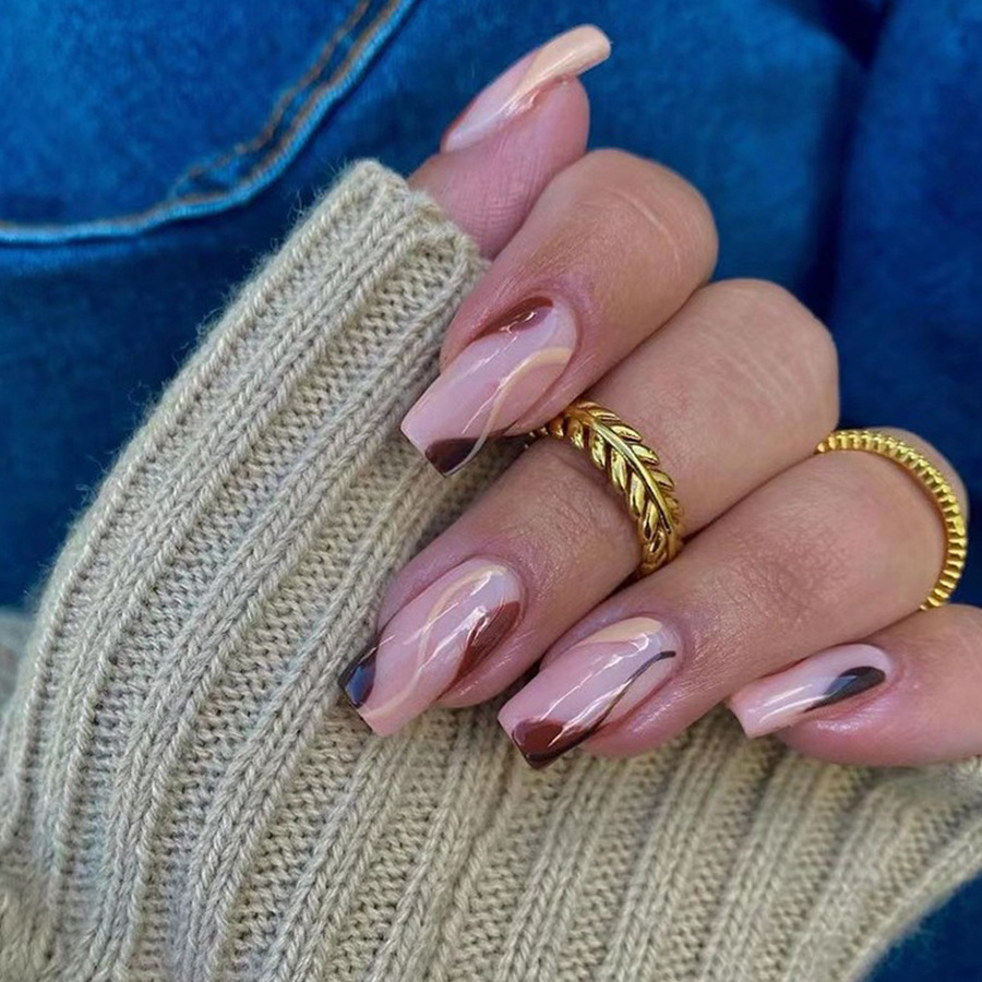 Short Medium fake nails for wo - Nail Art Y2K review and price