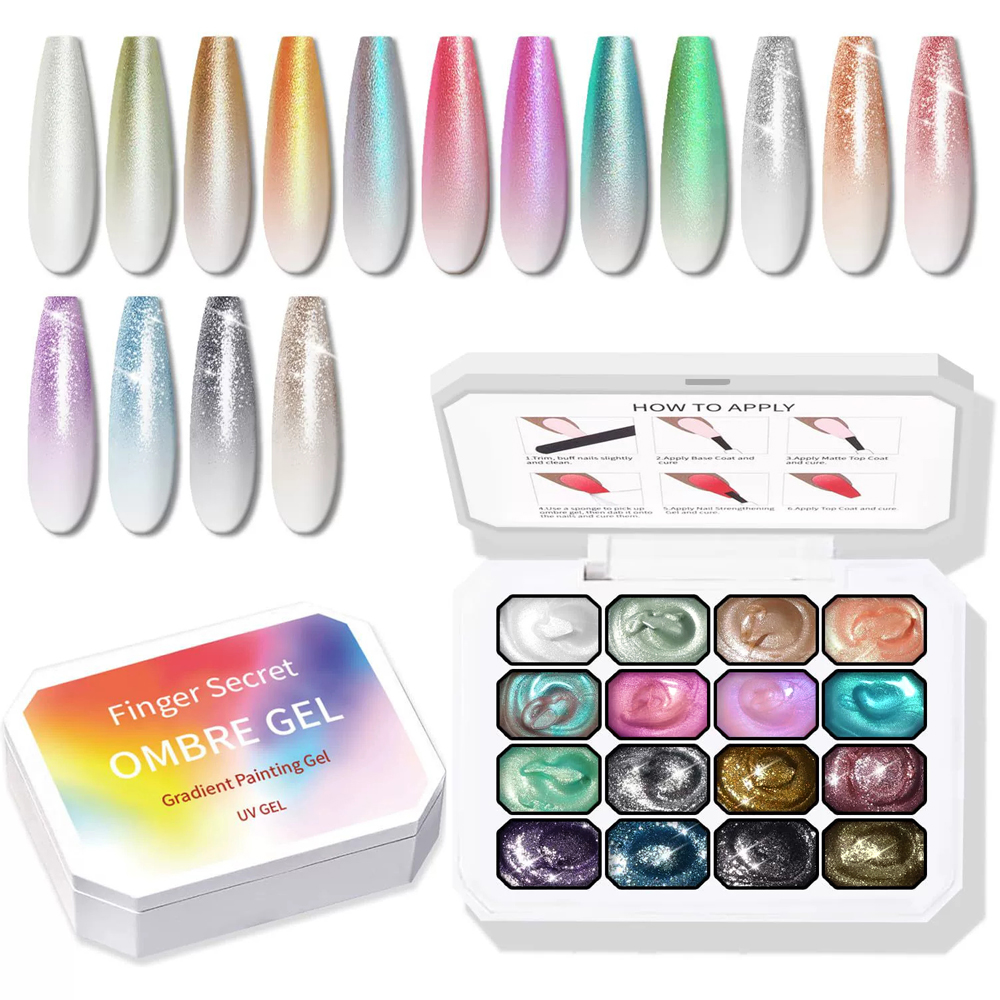 9-24 Colors Solid Cream Ombre  - Nail Art Ombre Glitter review and price