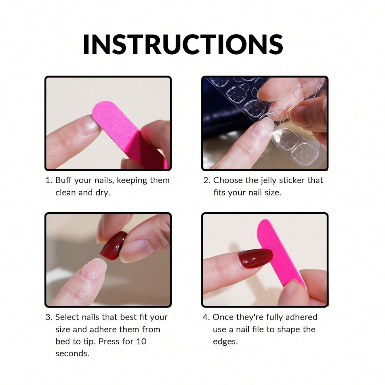 10pcs Handmade Coffin Shaped N - Nail Art Red review and price