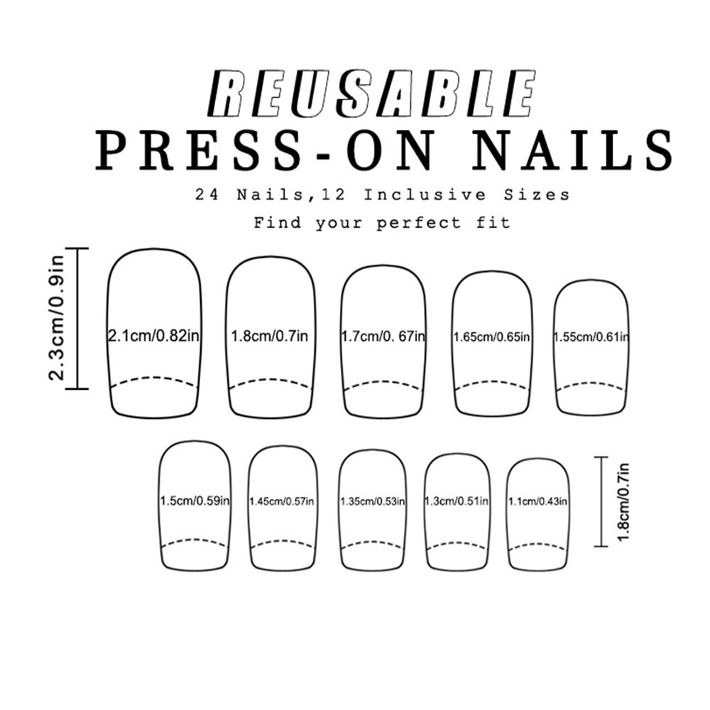 24pcs/set colorful fake nails  - Nail Art Red review and price