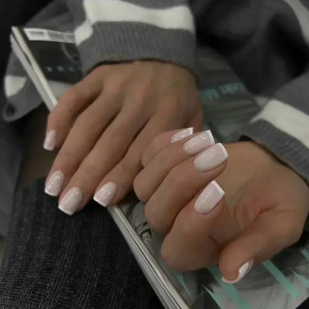 24Pcs Simple Ballet Glitter De - Nail Art Overlay review and price